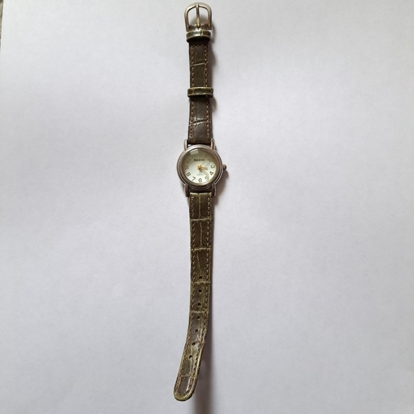 Nexus vintage gold and brown leather band - Picture 2 of 7